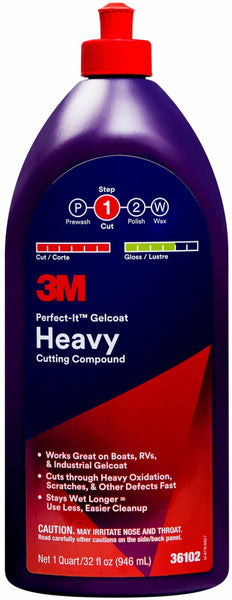 3M Perfect-It Gelcoat Heavy Cutting Compound (MPN: 36102)