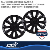 Coast To Coast 15 Inch Wheel Cover Set (MPN: 106115BLK)