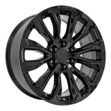 OE Wheels CV30 Gloss Black Aluminum Wheel (MPN: CV30-22090-6550-28B)