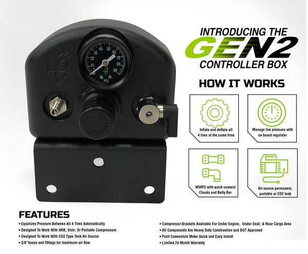 Up Down Air Tire Pressure Control System (MPN: 88-9999)