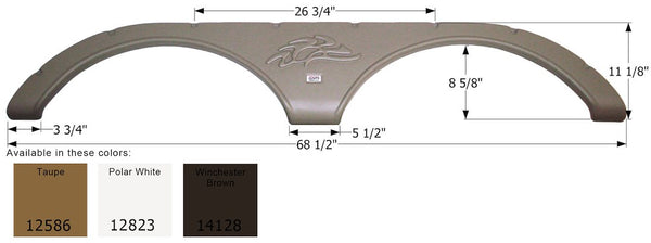 Icon Fender Skirt for Tandem Axle (MPN: 14128)