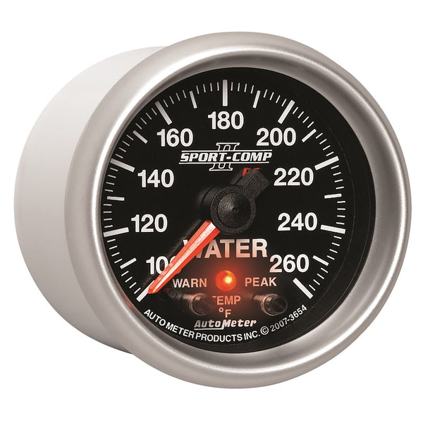 AutoMeter Sport-Comp II Water Temperature Gauge (MPN: 3654)