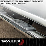 TrailFX 5 Inch Oval Bent Side Bars (MPN: A7073S)