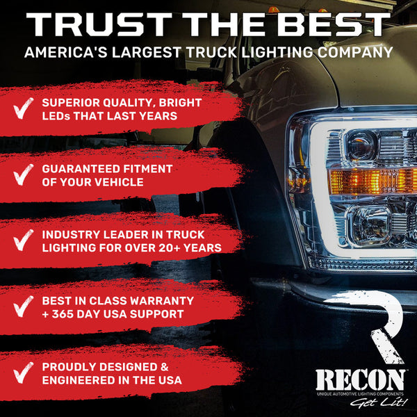 Recon Accessories Mini Bar Emergency LED Strobe (MPN: 26419WM)