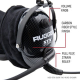Rugged Radios H22 Stereo Headset (MPN: H22-STX)