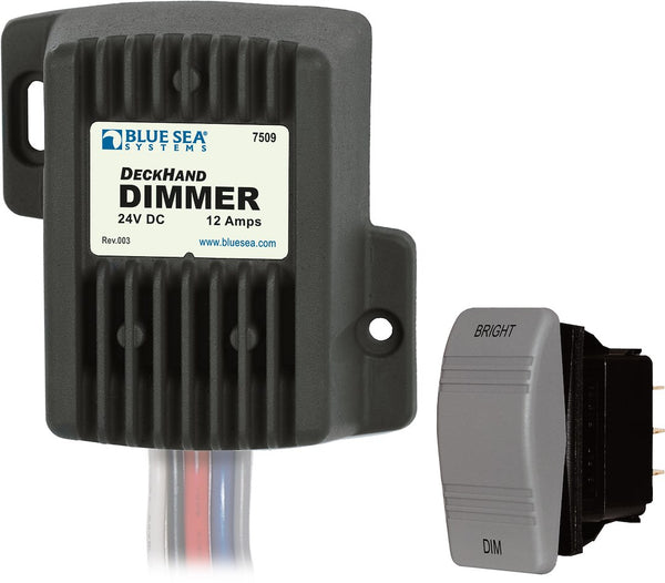 Blue Sea Dimmer Switch for Non-Regulated Lights (MPN: 7509-BSS)