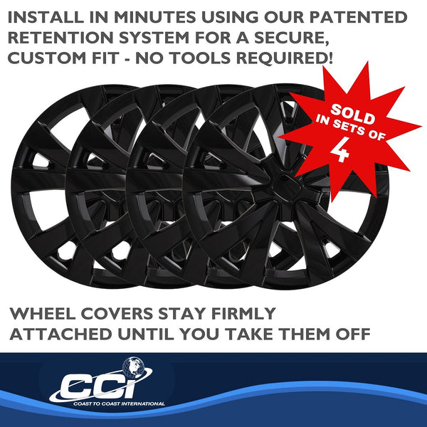 Coast To Coast Wheel Cover Set (MPN: IWC55916BLK)