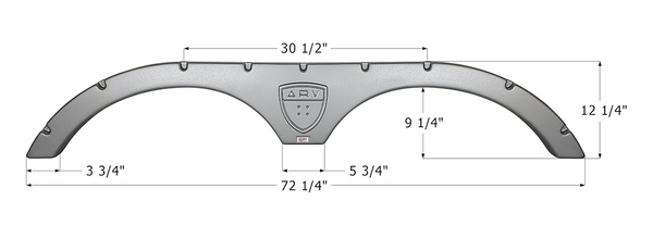Icon Fender Skirt for Tandem Axle RVs (MPN: 16028)