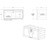 Buyers Products Black Poly Underbody Truck Box (MPN: 1717105)