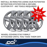 17 Inch Chrome Plated Wheel Cover Set (MPN: IWC43117C)