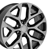 OE Wheels CV98B 22 Inch Aluminum Wheel (MPN: CV98B-22090-6550-24MB)