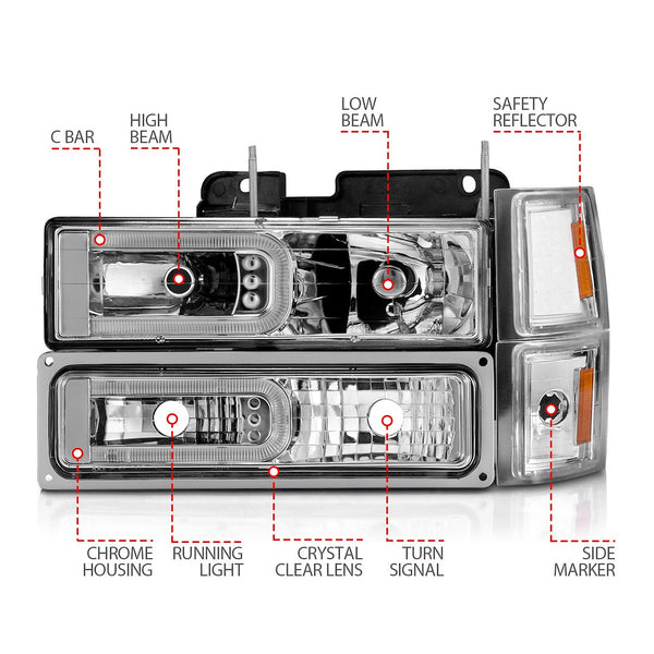 AnzoUSA Headlight Assembly (MPN: 111529)
