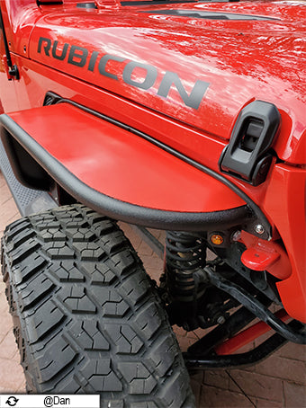 Fishbone Offroad Steel Tube Fenders (MPN: FB23208F)