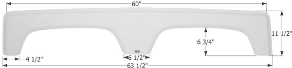 Icon Fender Skirt for Tandem Axle (MPN: 12307)