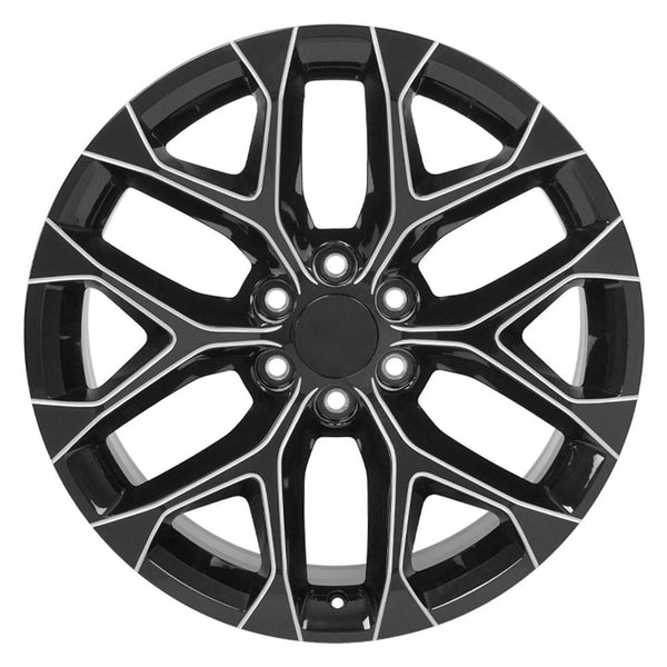 OE Wheels CV98B 22 Inch Aluminum Wheel (MPN: CV98B-22090-6550-24BM)