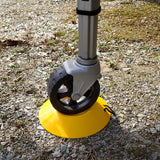 Trailer tongue jack wheel chock (MPN: 44632)