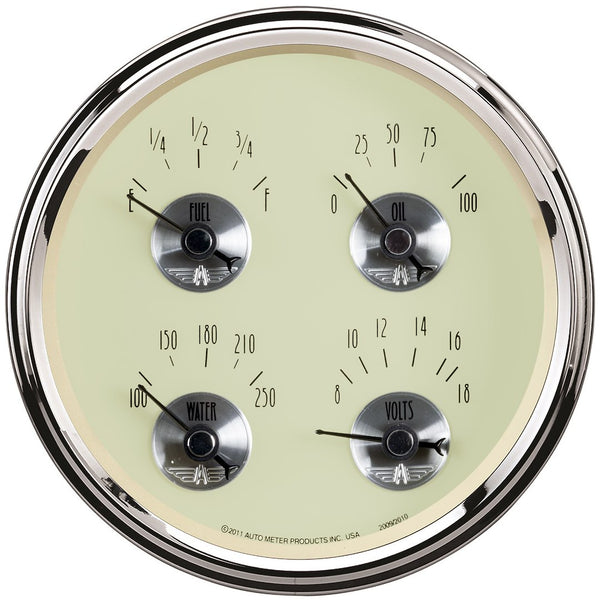 AutoMeter Fuel Level Oil Pressure Voltmeter Water Temperature (MPN: 2010)