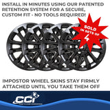 Coast To Coast Impostor Wheel Skin 18 Inch (MPN: IMP506BLK)