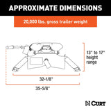 CURT A20 Fifth Wheel Trailer Hitch (MPN: 16140)