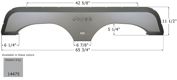 Icon Fender Skirt for Tandem Axle (MPN: 14475)