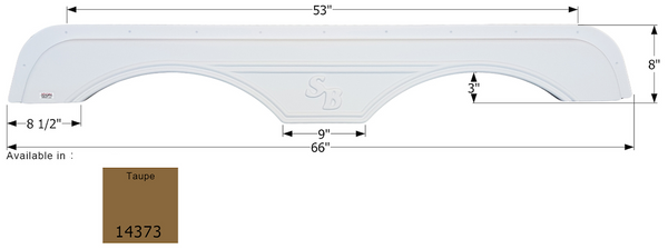 Icon Fender Skirt For Tandem Axle RVs (MPN: 14373)
