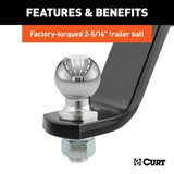Curt Trailer Hitch Ball Mount (MPN: 45065)