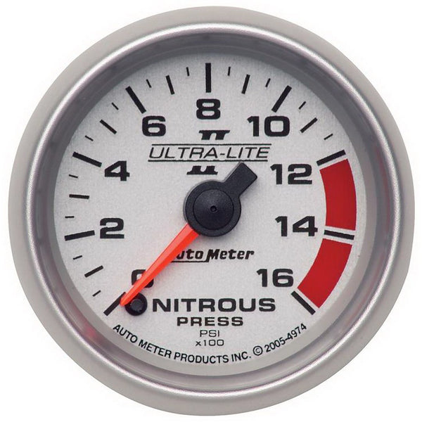 AutoMeter Ultra-Lite Nitrous Oxide Pressure Gauge (MPN: 4974)