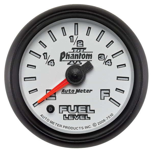 AutoMeter Phantom II Fuel Level Gauge (MPN: 7510)