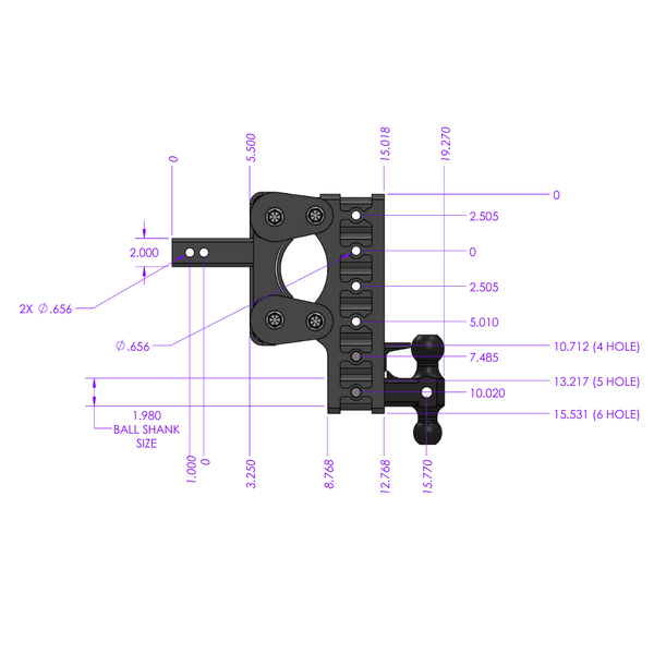 Gen-Y Hitch Torsion-Flex Trailer Hitch Ball Mount (MPN: GH-1226)