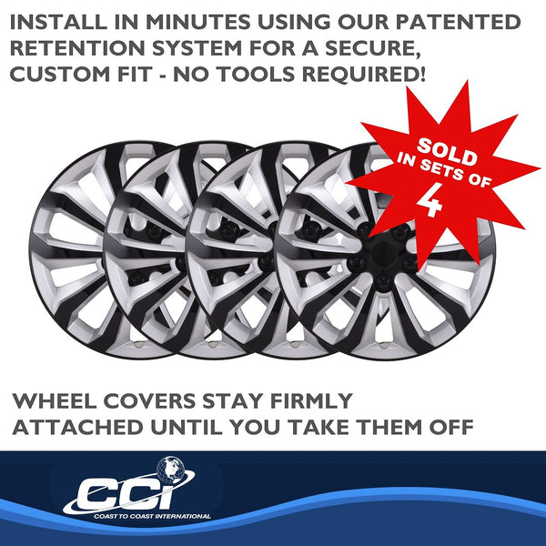 Coast To Coast 15 Inch Wheel Cover Set (MPN: 106115SB)