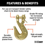 Curt Clevis Hook for Trailer Safety Chains (MPN: 81502)