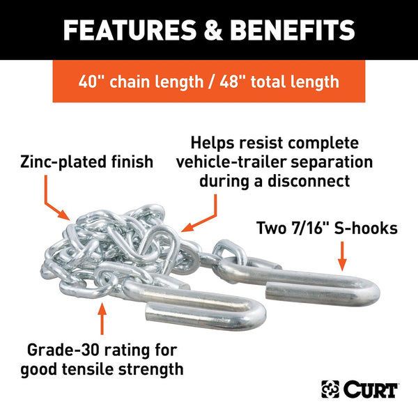 CURT Trailer Safety Chain (MPN: 80031)