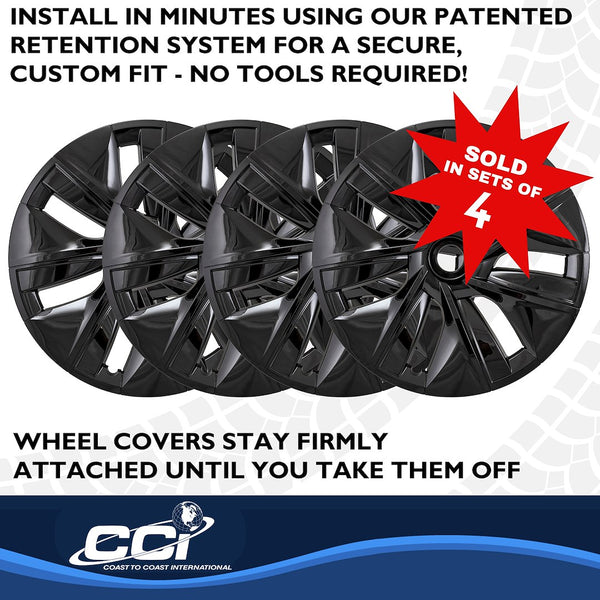 Coast To Coast Wheel Cover Set (MPN: 56619BLK)