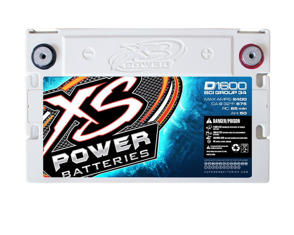 XS Power Batteries D Series AGM Battery (MPN: D1600)