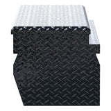 UWS 55-Inch Gloss Black Heavy-Wall Aluminum Wedge Truck Storage Box (MPN: EC20302)