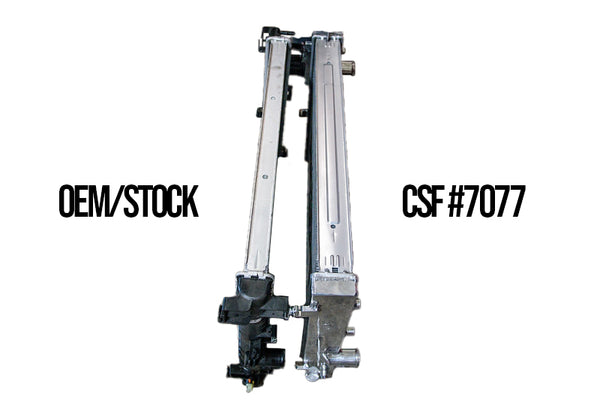 CSF Aluminum Two Row Radiator (MPN: 7077)