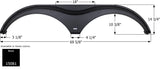 Icon Fender Skirt for Tandem Axle Trailers (MPN: 15081)