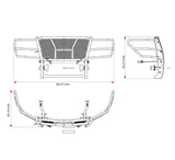 Black Horse Off Road Grille Guard (MPN: RU-NITI17-B)