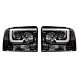 RECON Headlight Assembly With Halogen Bulbs (MPN: 264193BKC)