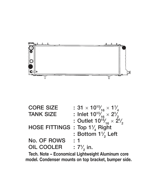 CSF Radiator (MPN: 3251)