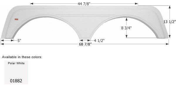 Icon Fender Skirt For Tandem Axle RVs (MPN: 01882)