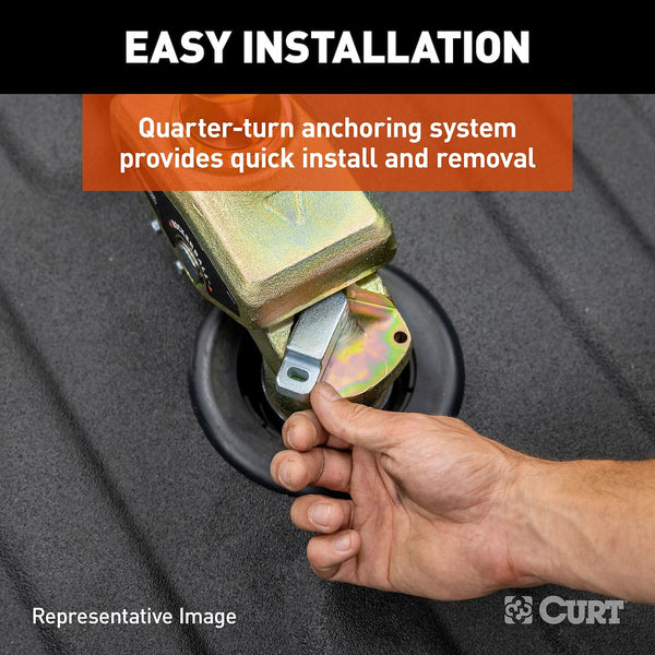 Gooseneck Trailer Hitch for OEM Puck Systems (MPN: 60663)