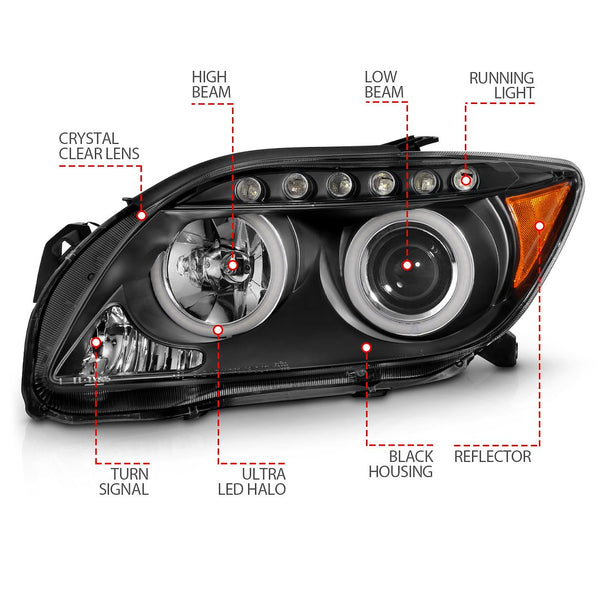 AnzoUSA Projector Headlight Assembly (MPN: 121119)