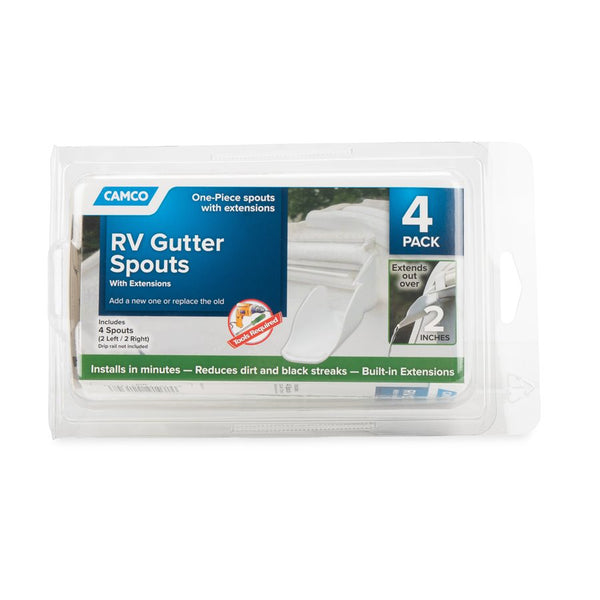 Drip rail gutter spout for RVs (MPN: 42134)