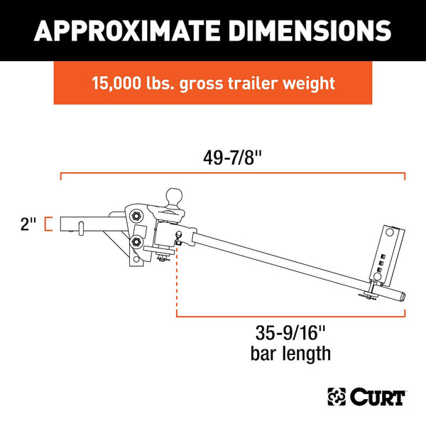 CURT TruTrack Weight Distribution Hitch (MPN: 17501)