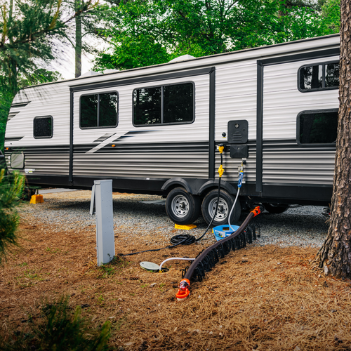 Camco RV Water Hose and Electrical Cord Basket (MPN: 20166)