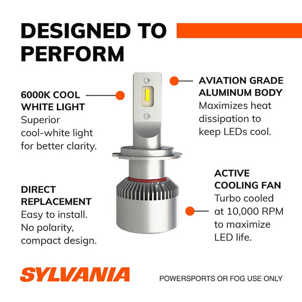 Sylvania LED Fog Light Bulb (MPN: H7SL.BX2)