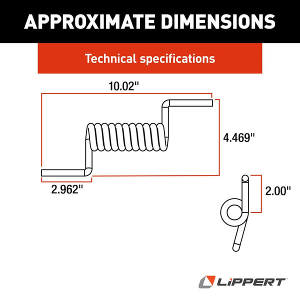 Lippert Door Hinge Spring (MPN: 133633)