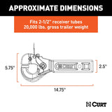 Pintle Hook for 2-1/2 Inch Receiver (MPN: 48010)