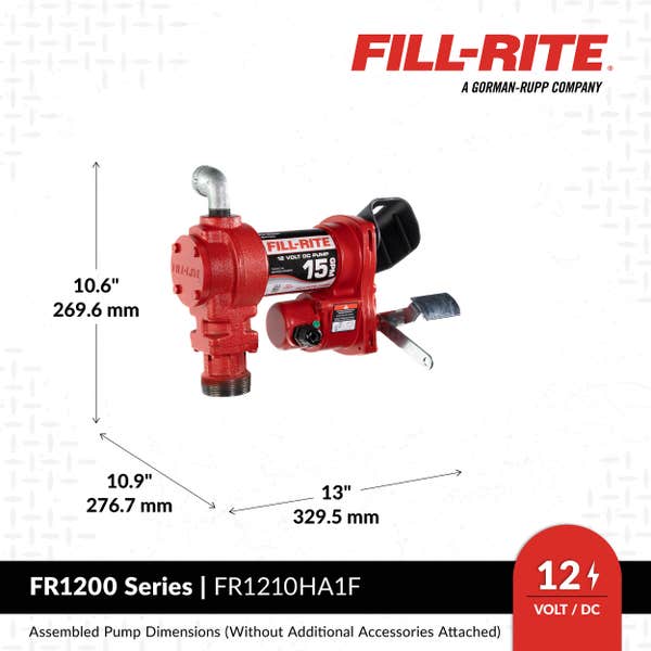 Fill-Rite Liquid Transfer Tank Pump (MPN: FR1210HA1F)